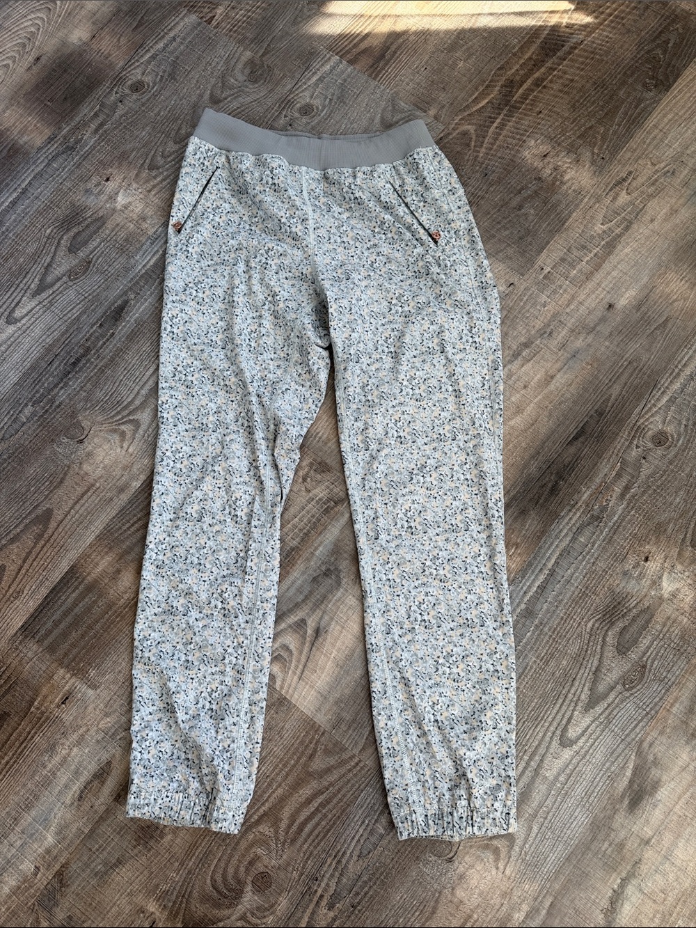 Light Gray Floral Jogger Lululemon